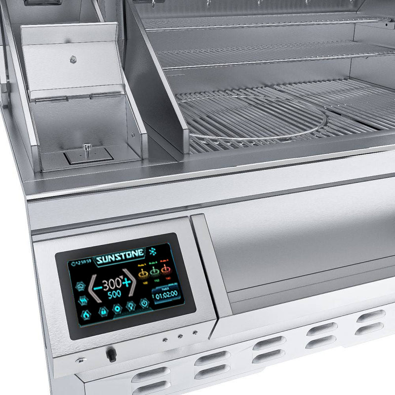 40" Built-In Electric Pellet Grill with Integrated Cold Smoker and Full-Capacity Side Pellet Loader