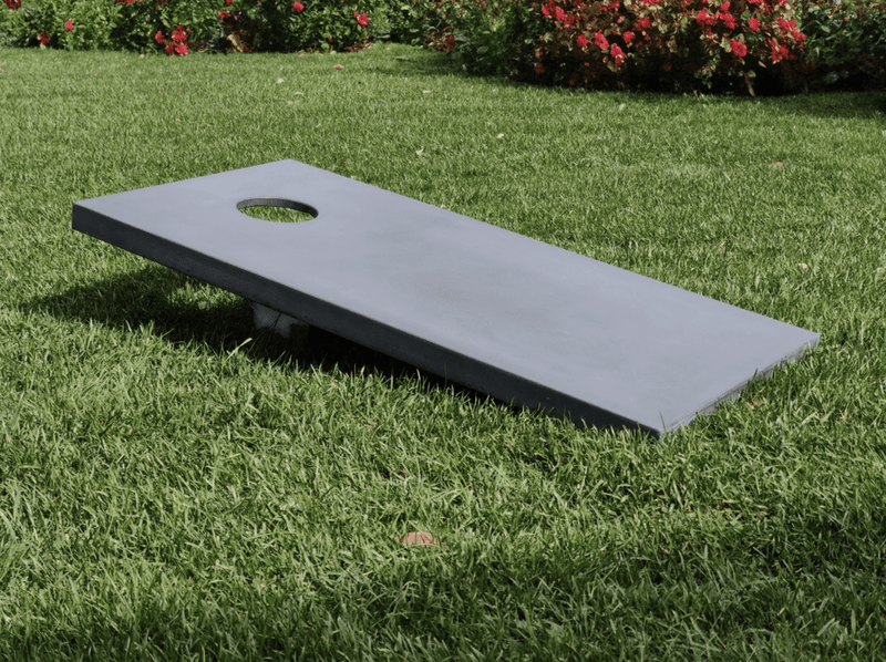 Concrete Cantilever Cornhole Board Floating
