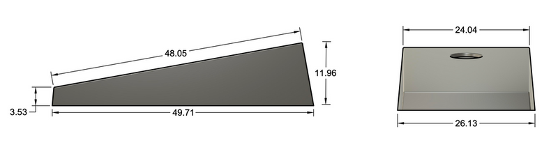 Concrete Cantilever Modern Cornhole Board
