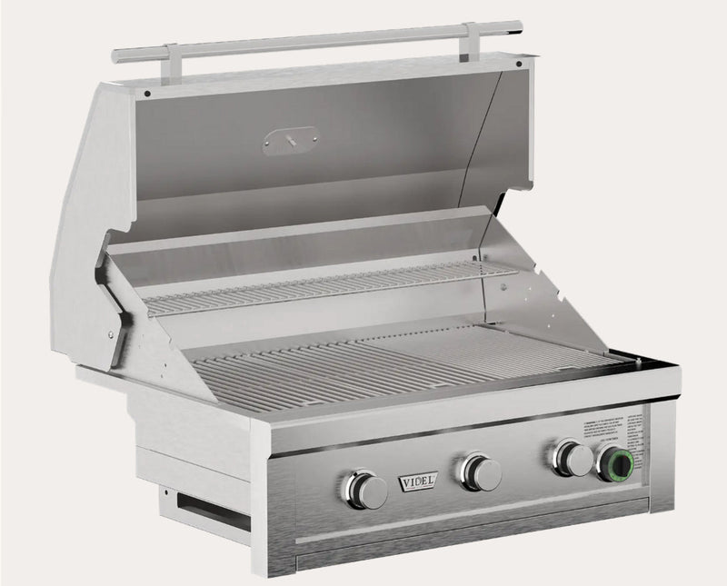 36" Videl Commercial Series - 3 Burner Grill - Built-In 1 Hour Timer