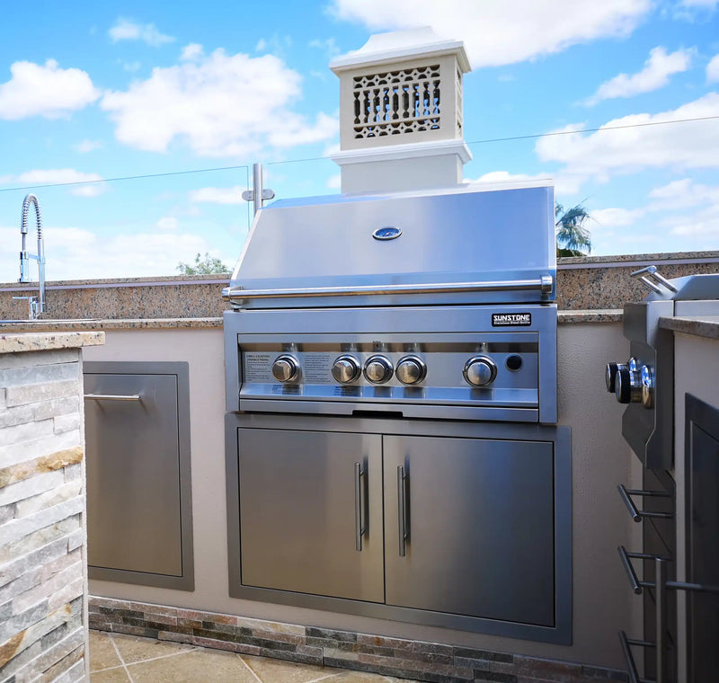 30" Texan Series Double Doors, works best w/appliance between 28" to 33" Width     (Cut-Out: 28-1/8"W  x 19"H)"""30"""" Texan Series Double Doors, works best w/appliance between"