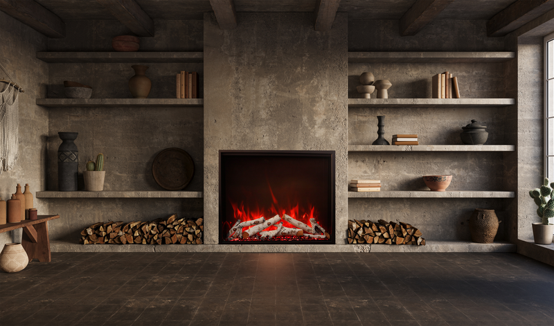 Traditional Bespoke - 30" Indoor / Outdoor Electric Insert featuring Thermostatic Remote, WiFi capable and a Selection of Media Options