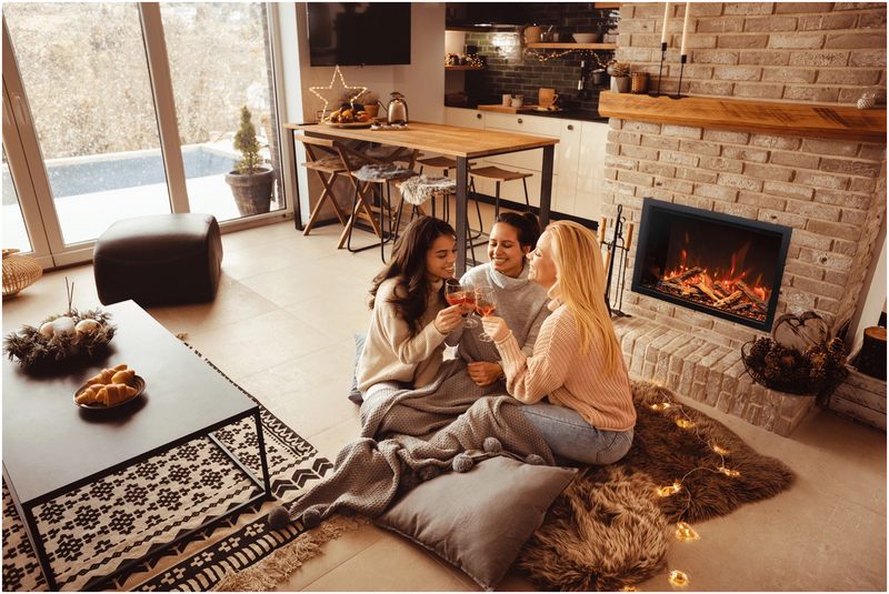 Traditional Bespoke - 30" Indoor / Outdoor Electric Insert featuring Thermostatic Remote, WiFi capable and a Selection of Media Options