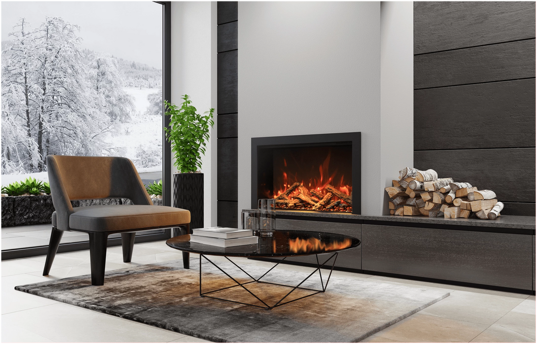 Traditional Bespoke - 30" Indoor / Outdoor Electric Insert featuring Thermostatic Remote, WiFi capable and a Selection of Media Options