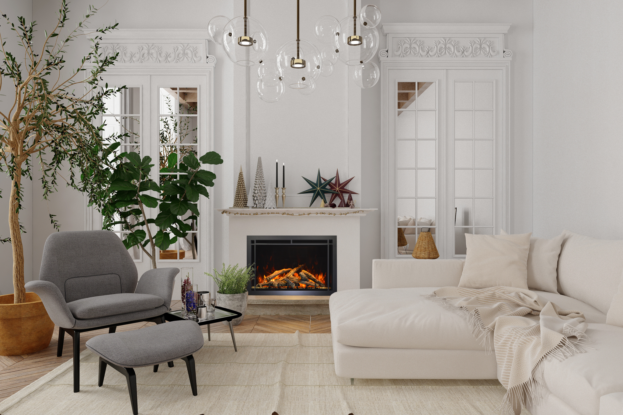 Amantii Arch Trim – For TRD Series Fireplace