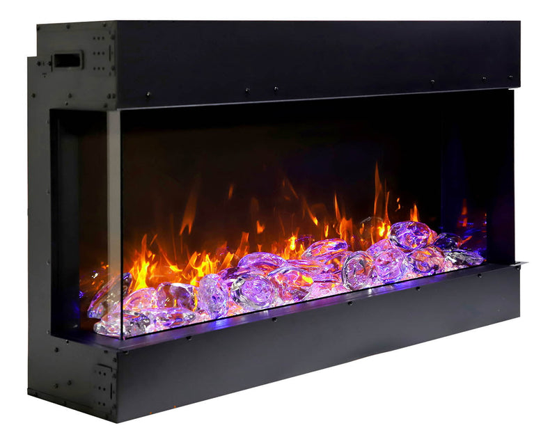 Amantii Tru View Slim Smart Electric - Indoor / Outdoor WiFi Enabled 3 Sided Fireplace