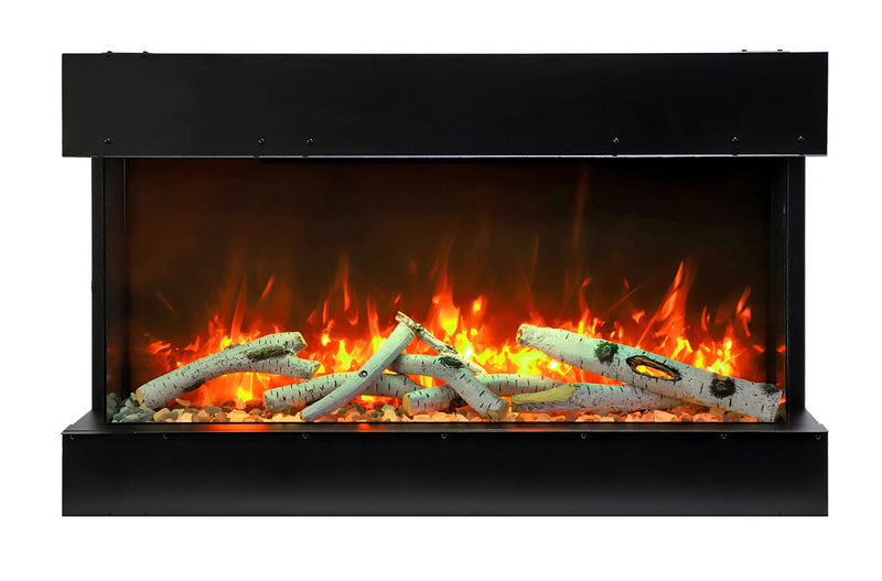 Amantii Tru View Slim Smart Electric - Indoor / Outdoor WiFi Enabled 3 Sided Fireplace