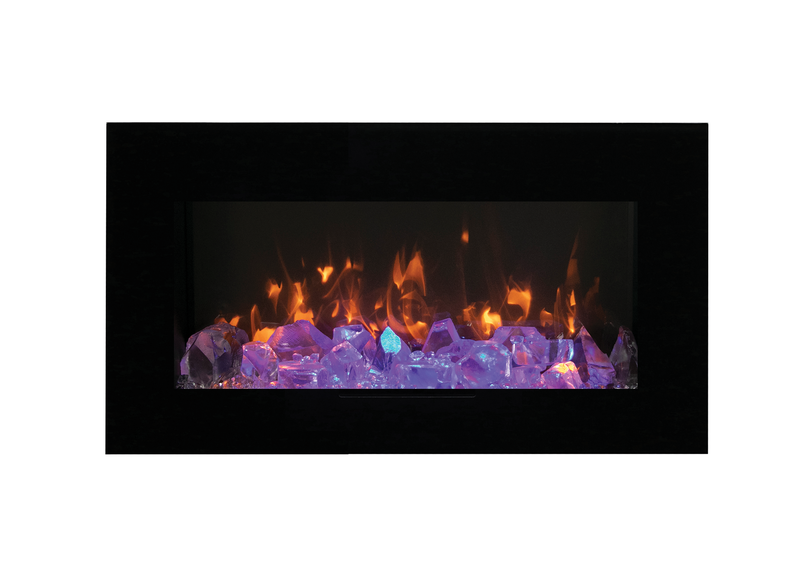 Wall Mount/ Flush Mount Smart Electric Indoor / Outdoor WiFi Enabled Fireplace