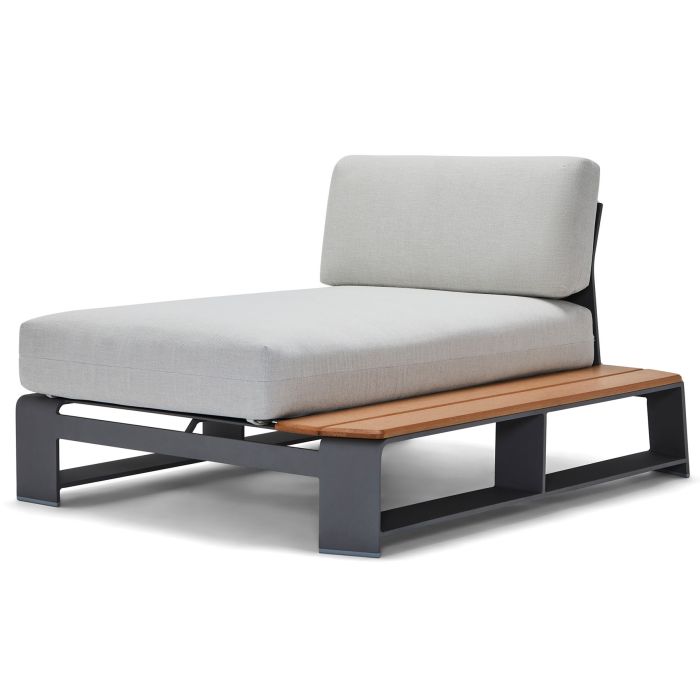 Gather RHF Chaise Unit with NextTeak Accent