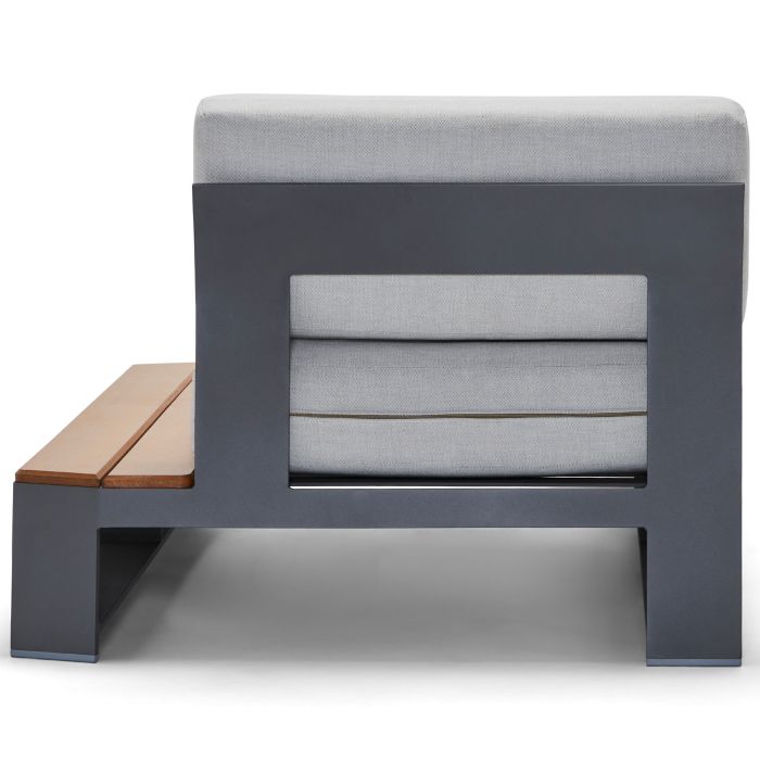 Gather RHF Chaise Unit with NextTeak Accent