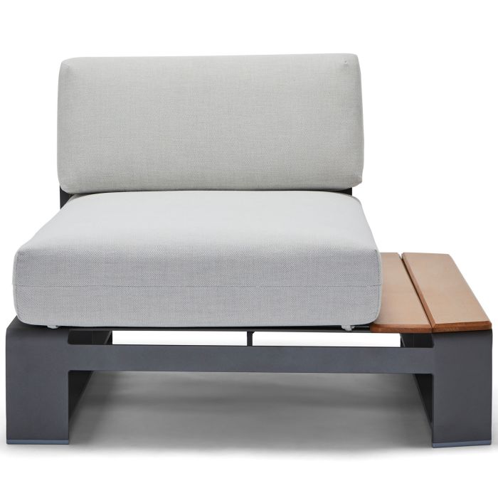 Gather RHF Chaise Unit with NextTeak Accent