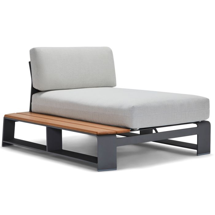 Gather LHF Chaise Unit with NextTeak Accent