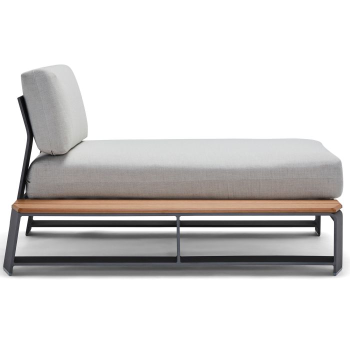 Gather LHF Chaise Unit with NextTeak Accent