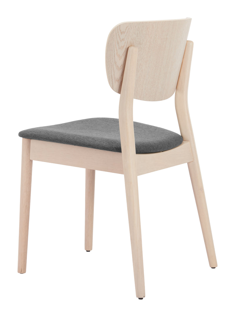 Kellua Dining Chair (Set of 2) Gray & Natural