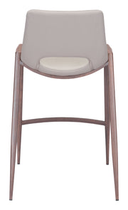 Desi Counter Stool (Set of 2) Beige & Walnut