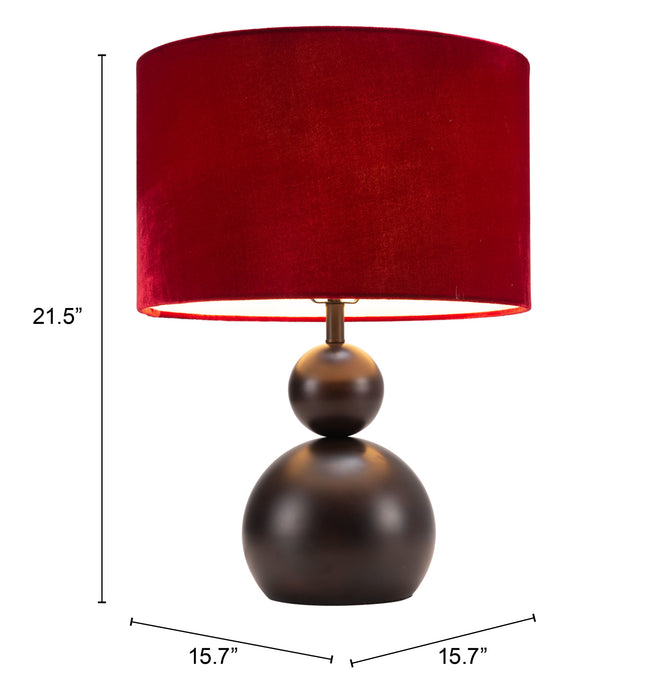 Shobu Table Lamp Red
