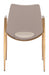 Desi Dining Chair (Set of 2) Beige & Gold