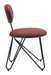 Novi Dining Chair (Set of 2) Maroon Brown
