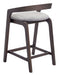 Troy Counter Stool (Set of 2) Dove Gray & Espresso