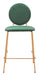 Odessa Counter Stool (Set of 2) Green & Gold