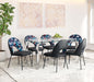 Merion Dining Chair (Set of 2) Multicolor Print & Black
