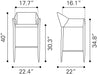 Andover Barstool Beige