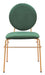 Odessa Dining Chair (Set of 2) Green & Gold