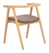 Peker Dining Chair (Set of 2) Brown & Natural