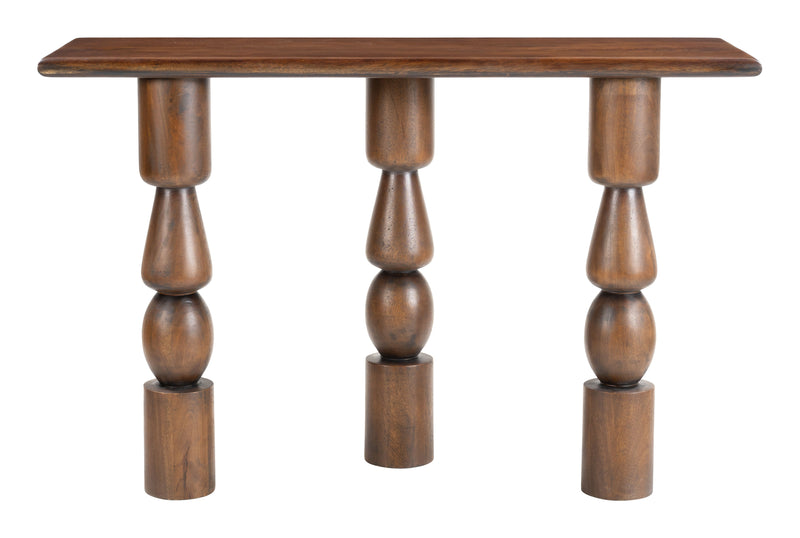 Split Console Table Brown