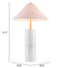 Ciara Table Lamp Beige & White