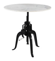 Mufid Bistro Table White & Black