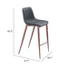 Magnus Barstool (Set of 2) Black & Walnut