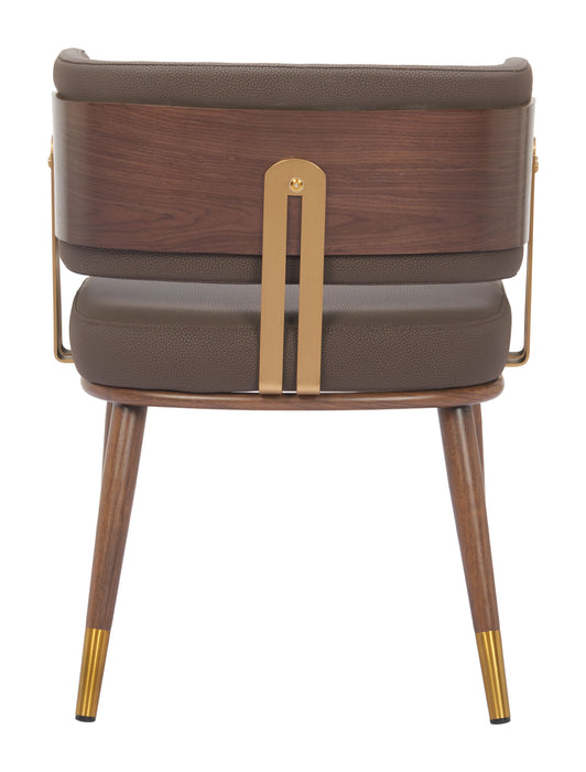 Brew Dining Chair Brown & Walnut