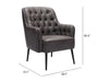 Tasmania Accent Chair Vintage Black