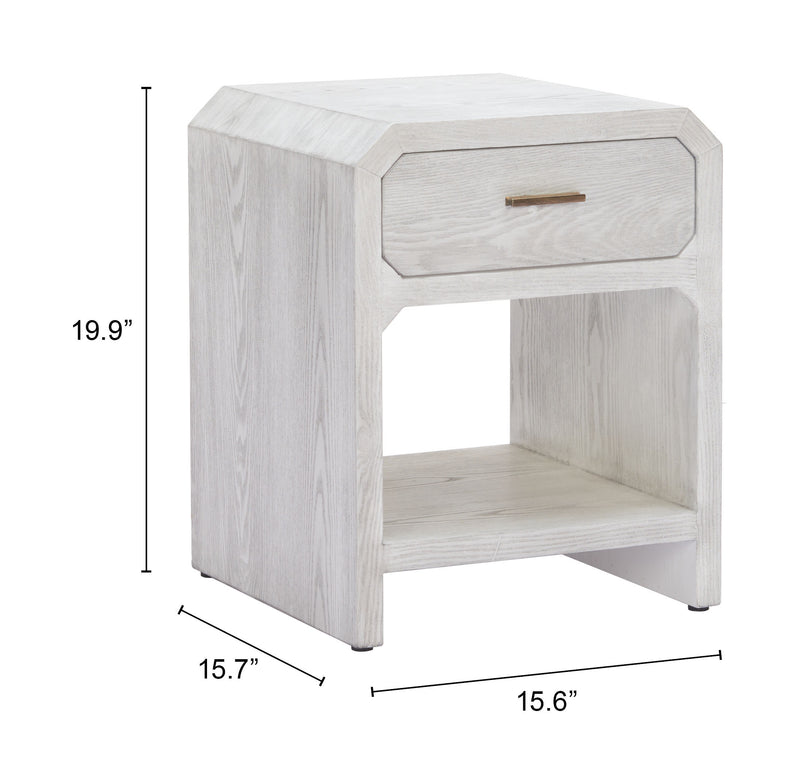 Yume Side Table Oak White
