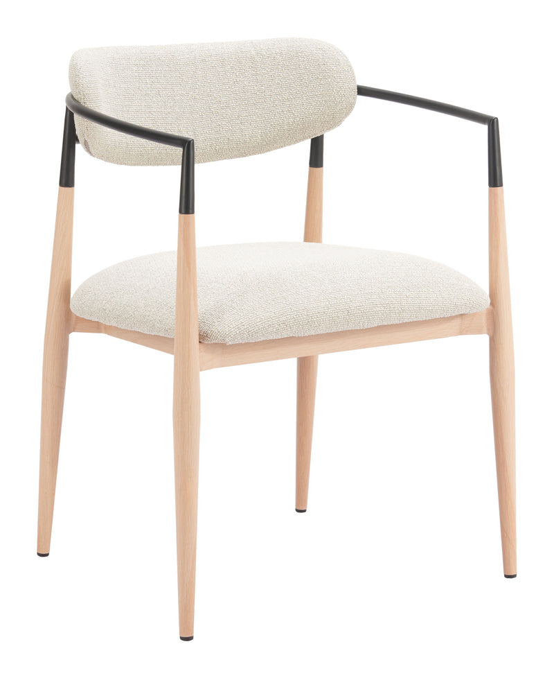 Equinox Dining Chair (Set of 2) Oyster Gray & Natural