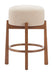 Nade Counter Stool (Set of 2) Beige & Walnut