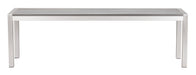 Metropolitan Double Bench Gray & Silver