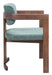 Poly Dining Chair Moss Gray & Walnut