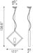 Rotorura Ceiling Lamp Rust