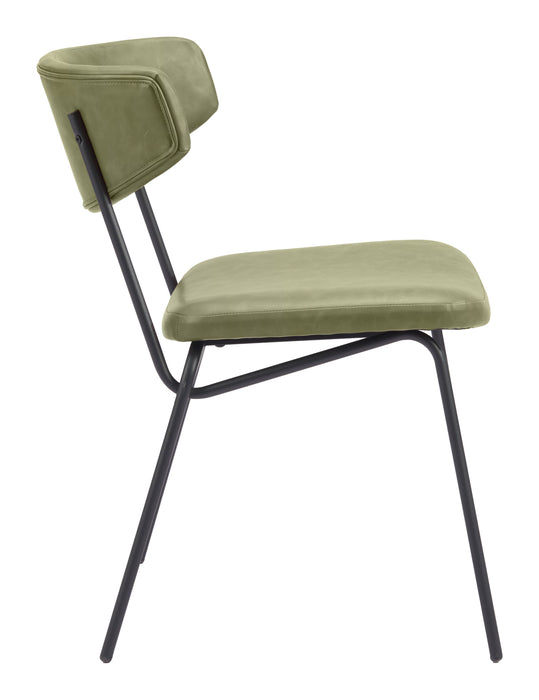 Charon Dining Chair (Set of 2) Green