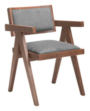 Delhi Dining Chair (Set of 2) Gray & Walnut