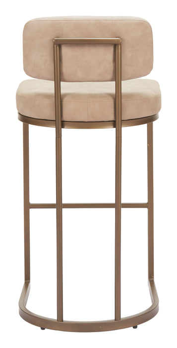 Velar Barstool (Set of 2) Beige