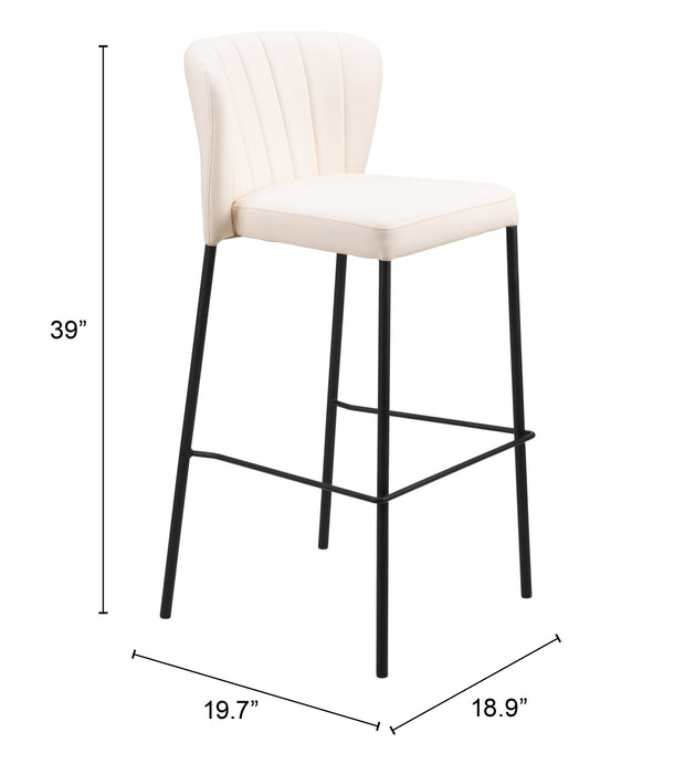 Linz Barstool (Set of 2) Cream