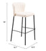 Linz Barstool (Set of 2) Cream