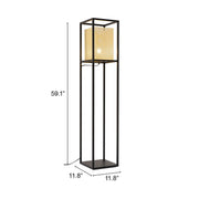 Yves Floor Lamp Gold & Black