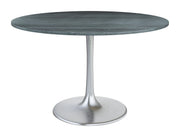 Metropolis Dining Table Gray & Silver