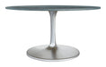 Metropolis Dining Table (60") Gray & Silver