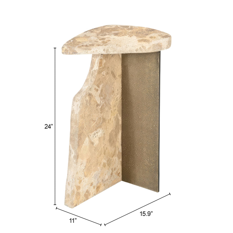 Surya Side Table Beige