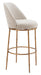 Nordhavn Swivel Barstool Beige & Gold